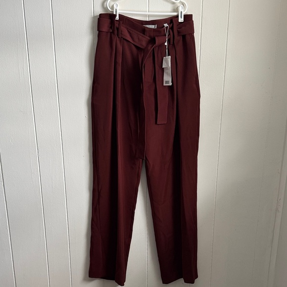 Vince Pants - NWT Vince Vince Deep Red Trousers Sz 4